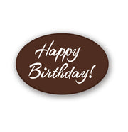 Happy Birthday Oval Small
