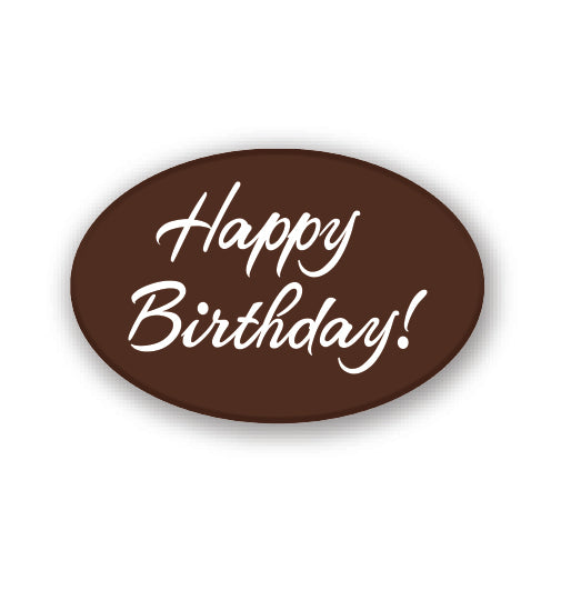 Happy Birthday Oval Small
