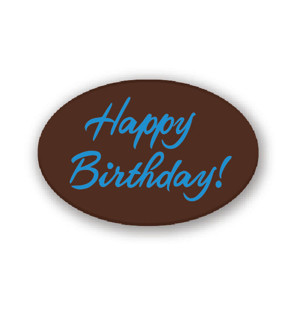 Happy Birthday Oval Small