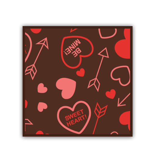 Valentines Message Hearts Print