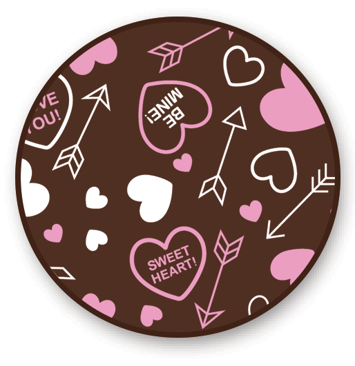 Valentines Message Hearts Print