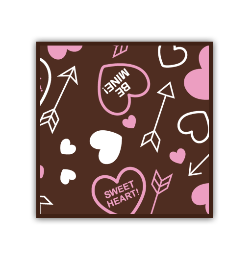 Valentines Message Hearts Print