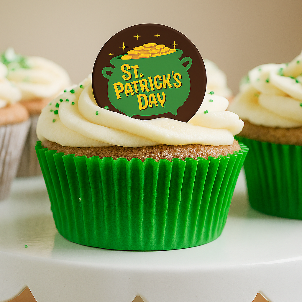 St Patrick's Day Chocolate Cake Decoration