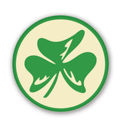 Shamrock Round Cake Topper Chocolate Decoration