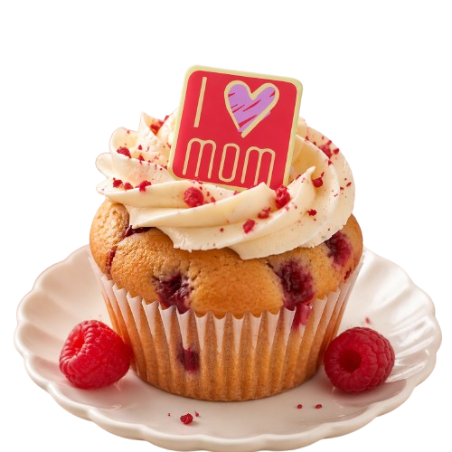 I Love Mom Square Chocolate Cake Decoration