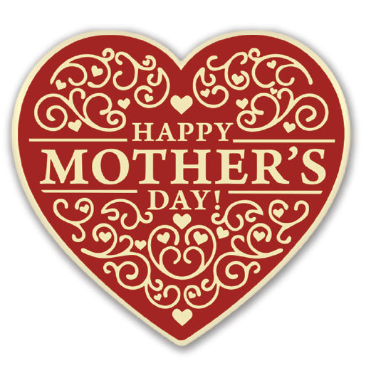 Happy Mother's Day Heart Cake Topper