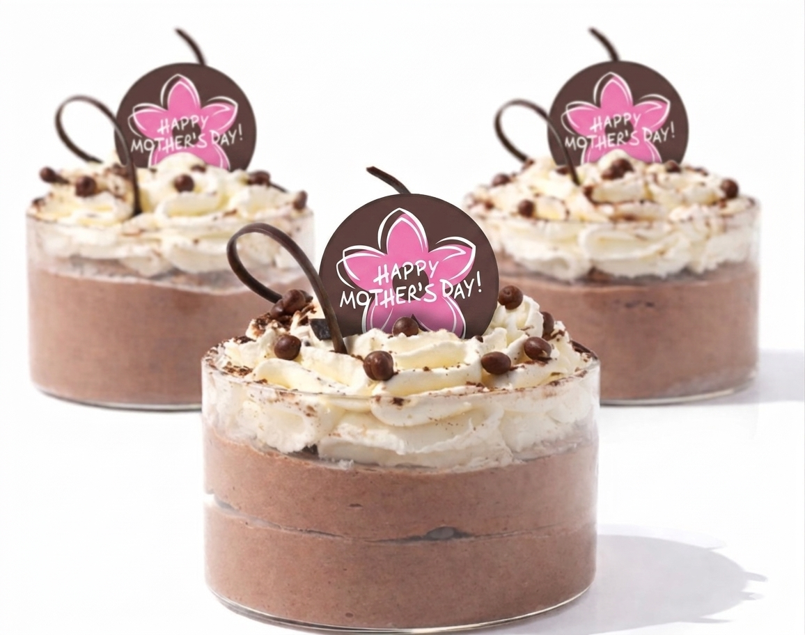 Happy Mother's Day Flower Chocolate Cake Decoration