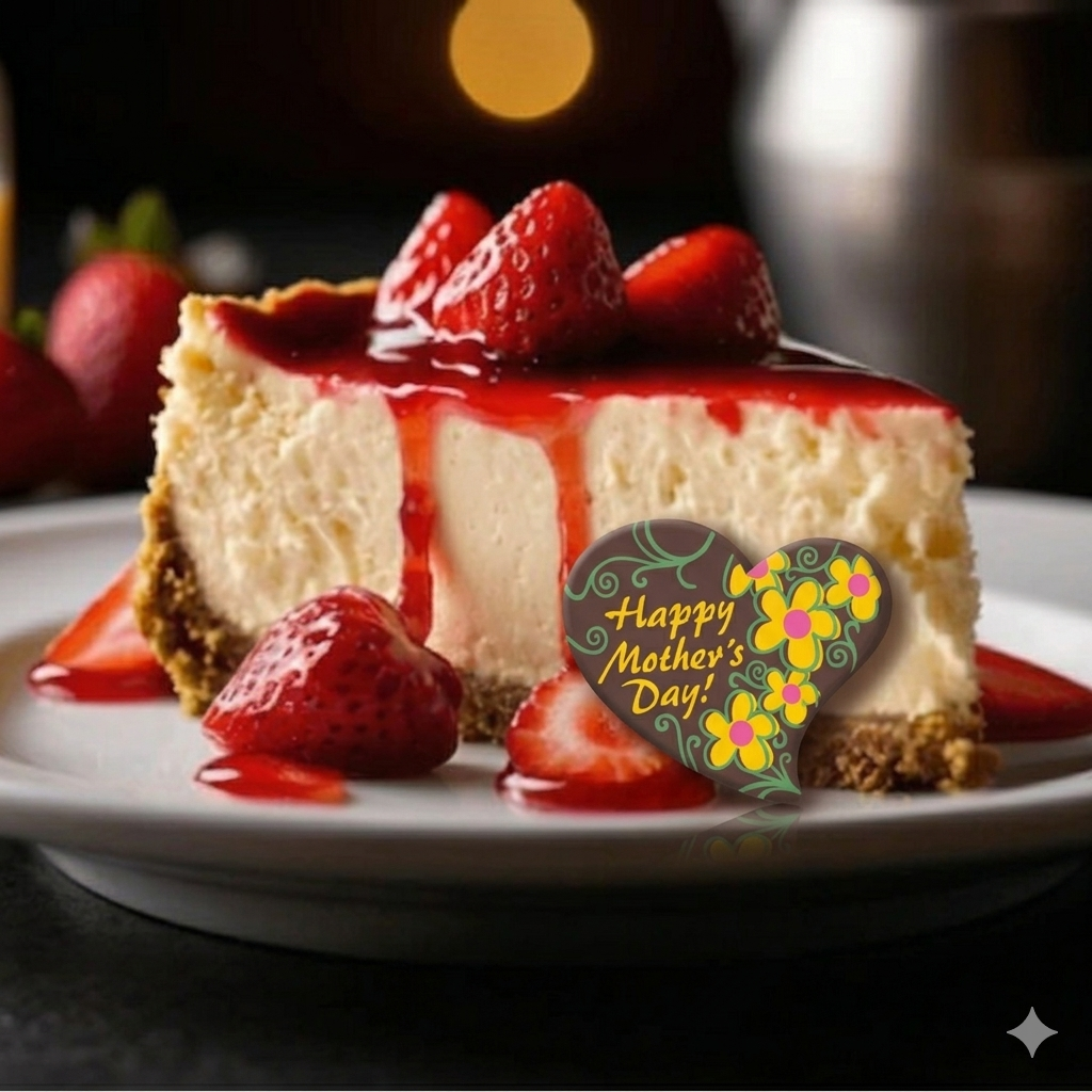 Happy Mother's Day Floral Chocolate Cake Decoration