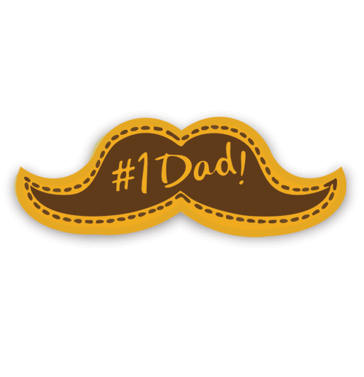 #1 Dad Mustache