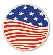 Wavy Stars & Stripes Cake Topper