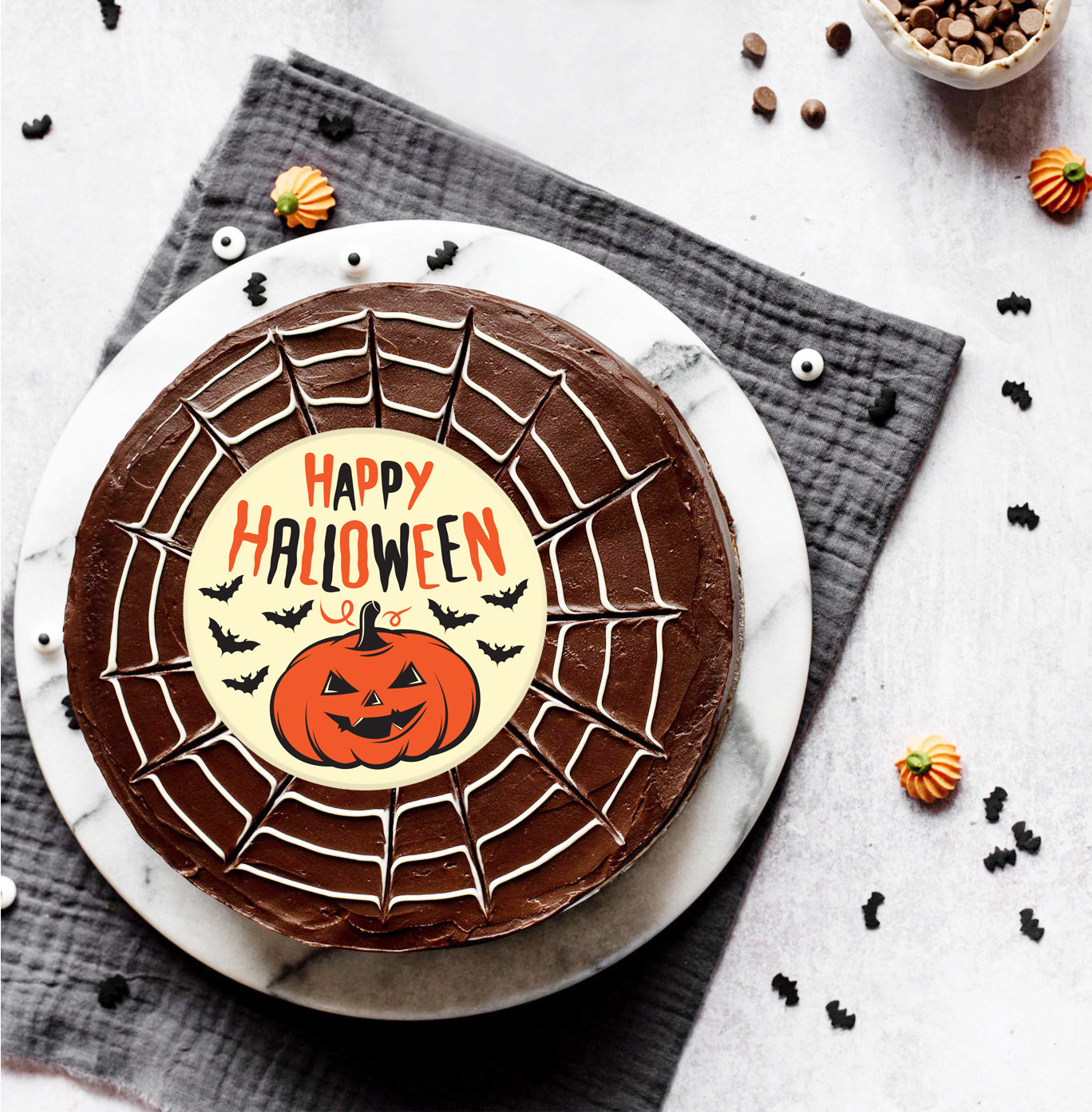 Happy Halloween Cake Topper