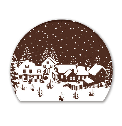 Winter Village Yule Log End