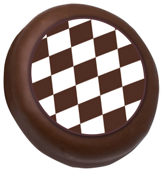 Checkers Print Cookies