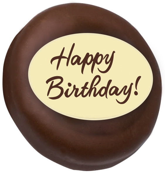 Happy Birthday Oval Cookies