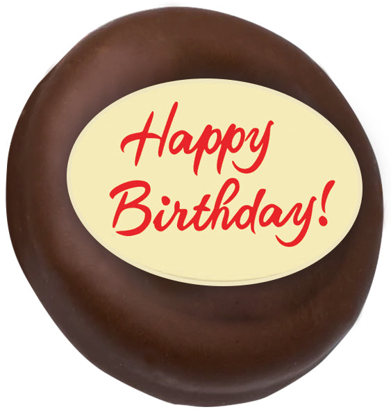Happy Birthday Oval Cookies