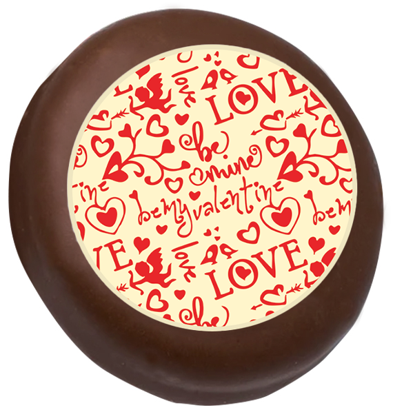 Valentine Cupid Print Cookies