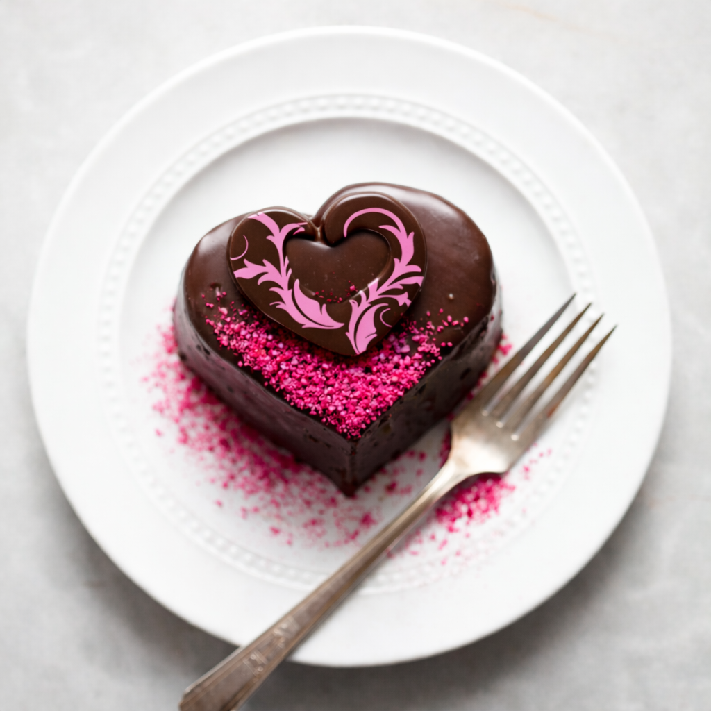 Cutout Heart with Leaf