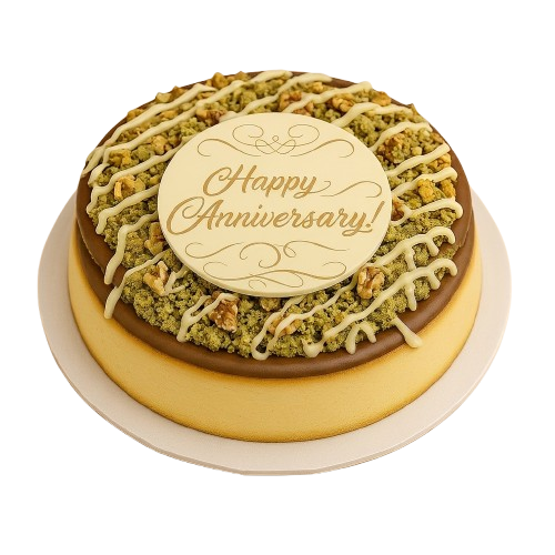 Happy Anniversary Cake Topper Chocolate Decoration