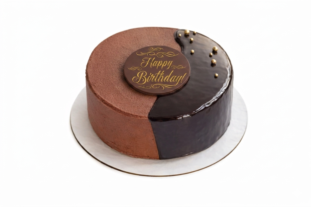 Happy Birthday Cake Topper Chocolate Decoration
