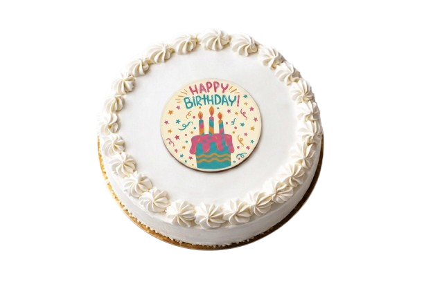 Happy Birthday Candles Cake Topper Chocolate Decoration