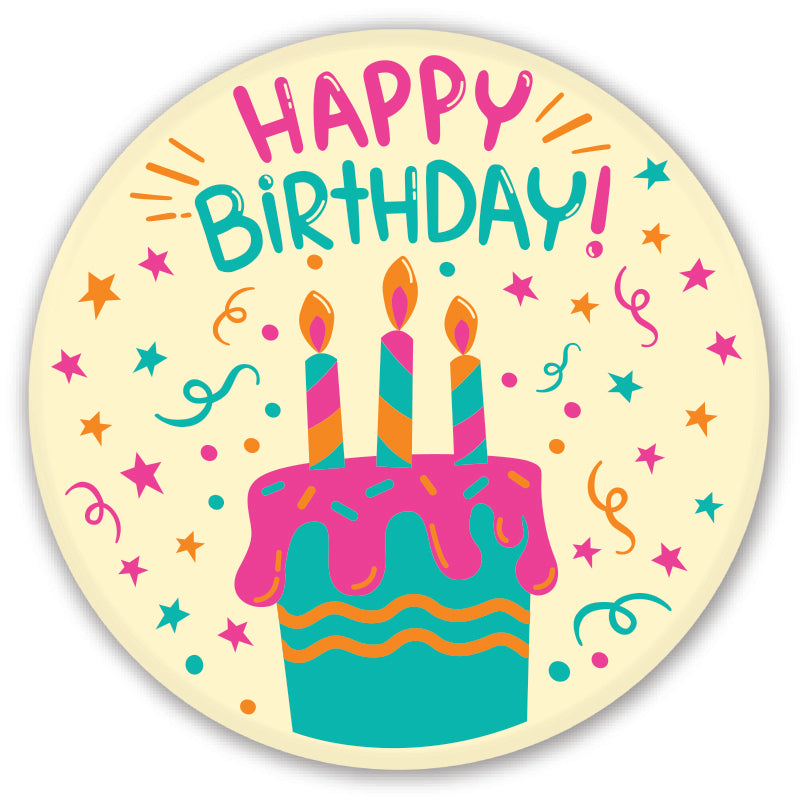 Happy Birthday Candles Cake Topper