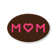 Love Mom Oval Chocolate Cake Decoration