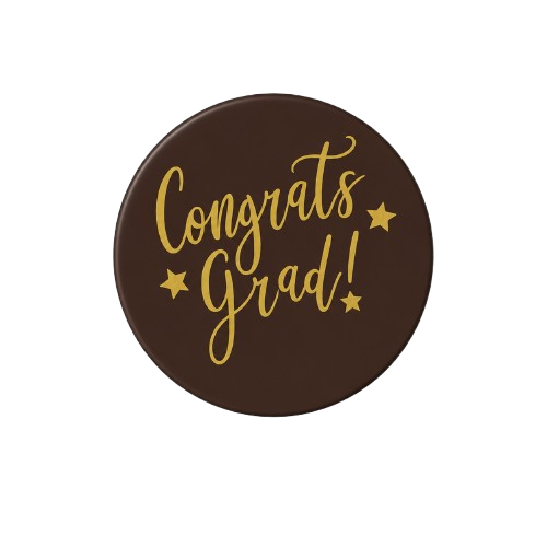 Congrats Grad Stars Chocolate Cake Decoration