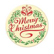 Merry Christmas Chocolate Cake Topper