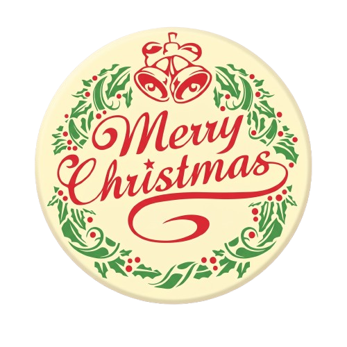 Merry Christmas Chocolate Cake Topper