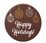 Happy Holidays Lights Chocolate Cake Topper, XL