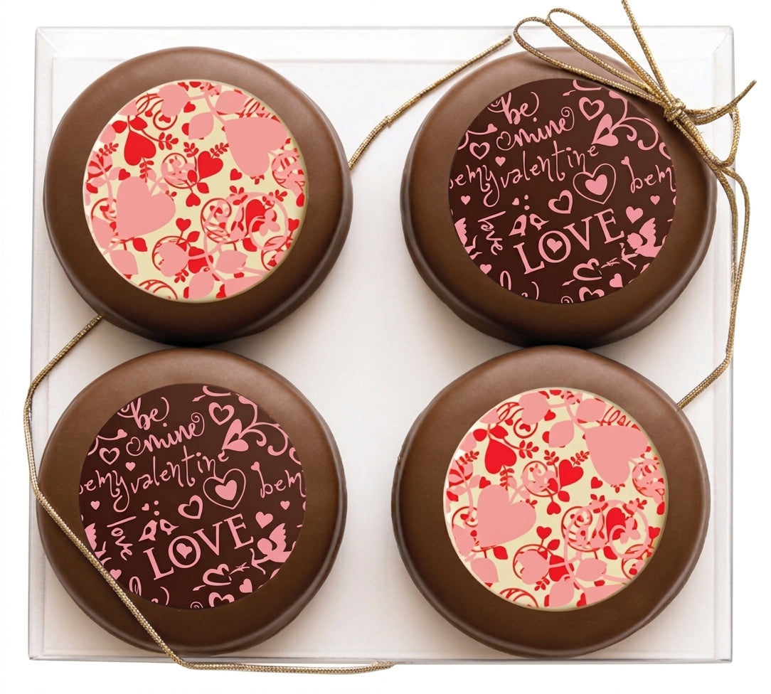 Valentines Printed Decorated Cookie Gift Pack