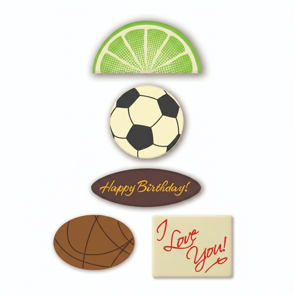 Chocolate Cake Decorations Sample Kit