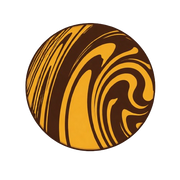 Kaleidoscope Print, Brown & Gold