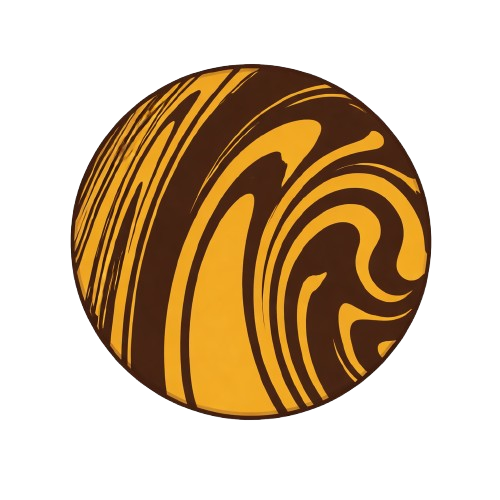 Kaleidoscope Print, Brown & Gold