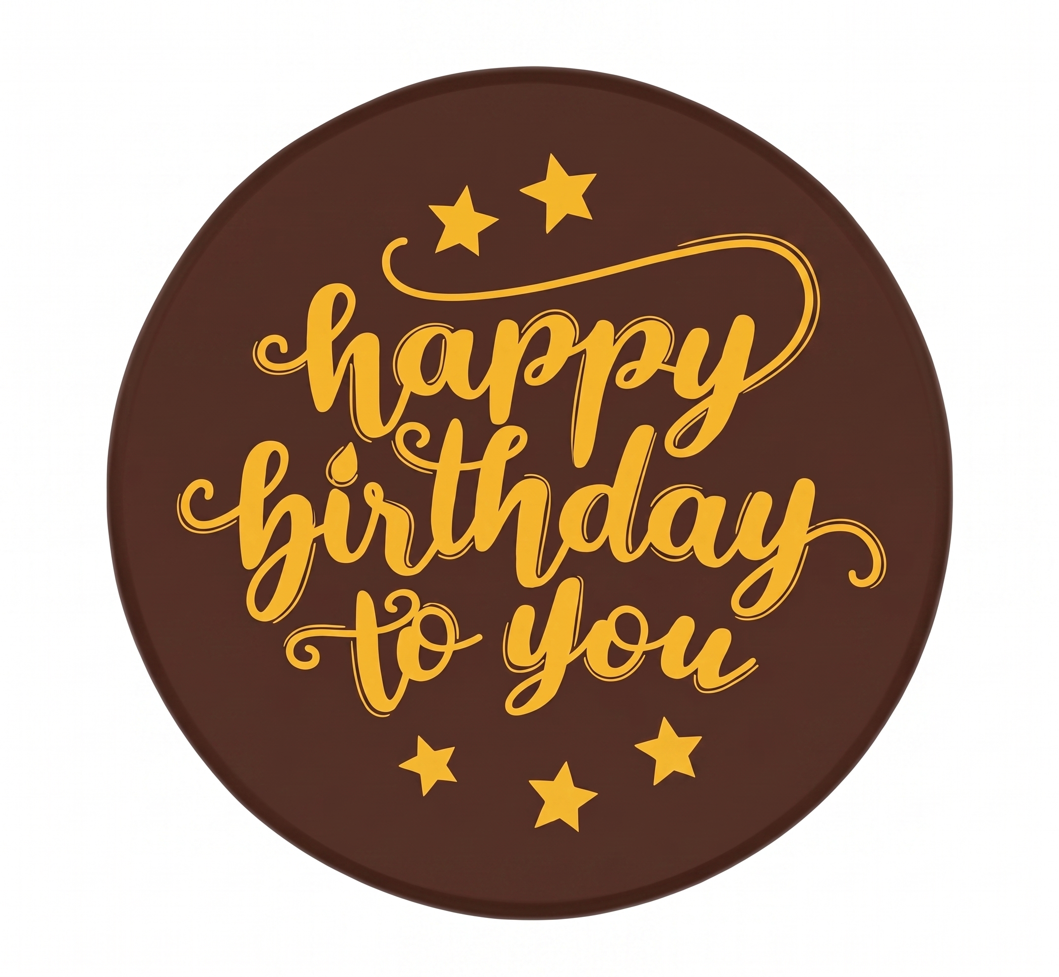 Happy Birthday To You Chocolate Cake Decoration